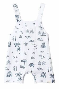 NEW ME & HENRY kid's dandy jersey overalls in beach